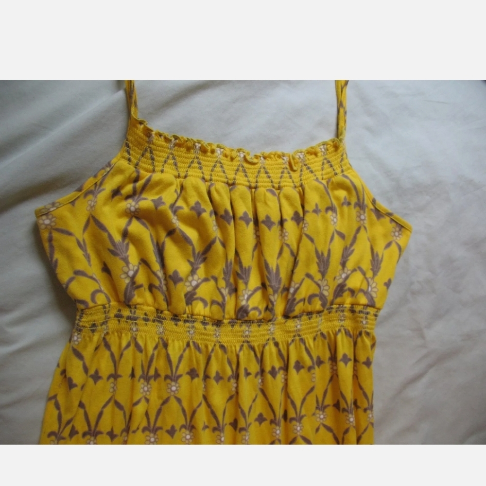 Juicy Couture 'Abigail' Maxi Dress SP Yellow Floral Print Beautiful & Ra… - Picture 7 of 7